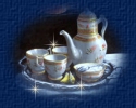 tea pot and cups